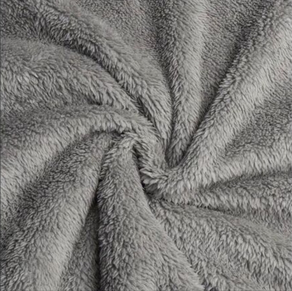 Yes, I'm cold ME 24:7 Grey Black Hoodie Sherpa Teddy Pullover Sweatshirt Large - Picture 9 of 9